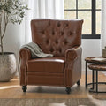 Push Back Recliner, Footrest, Button Back, Nailhead Trim