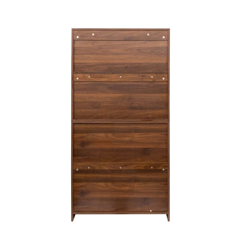 Bookcase Contemporary Closed Back Glass Doors Office Storage Cabinet Floor-to-Ceiling Low Cabinet