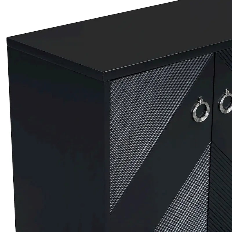 Luxury Cabinet Adorned with Geometric Patterns