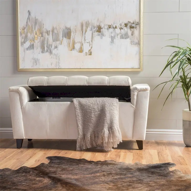 Alden Armed Storage Bench