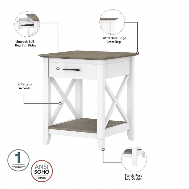 Table de chevet avec tiroir Coastal Box