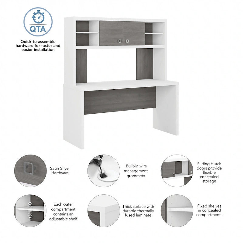 Bureau-Crédence avec Huche