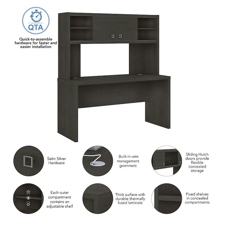 Bureau-Crédence avec Huche