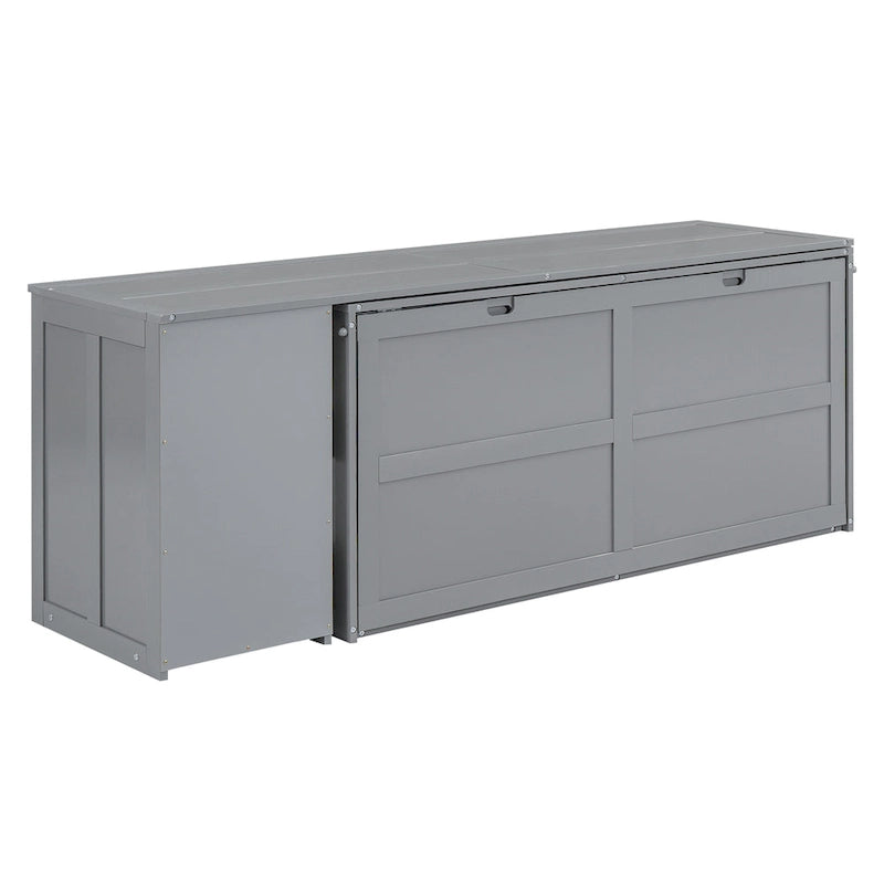 Queen Size Murphy Bed with Rotable Desk