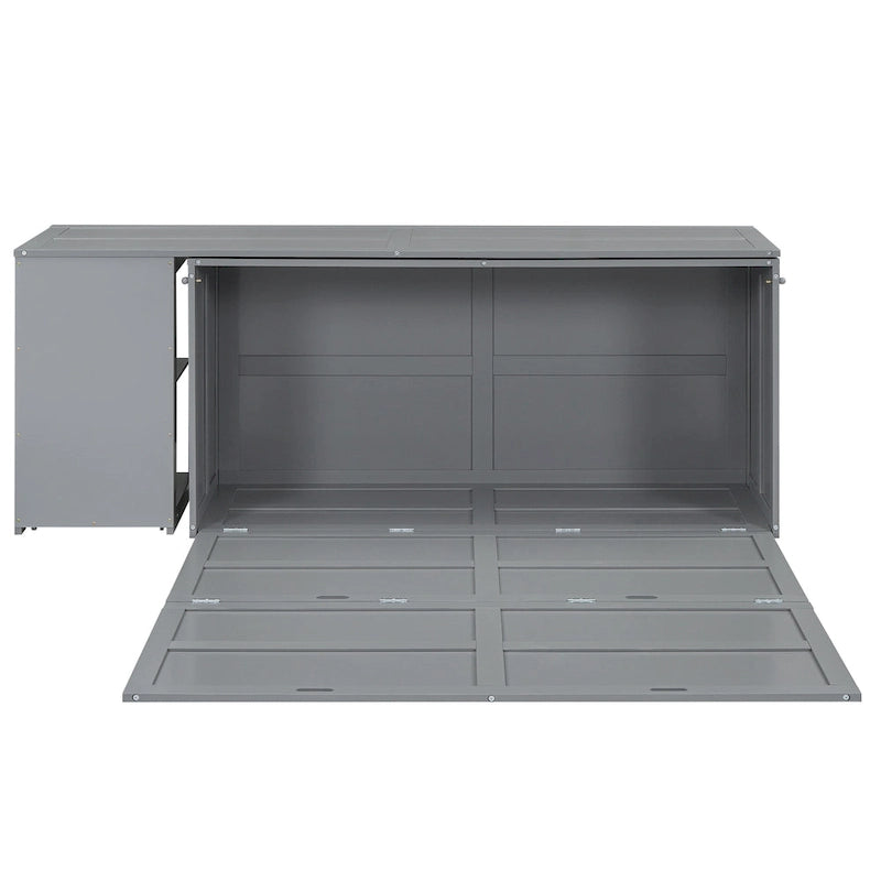 Queen Size Murphy Bed with Rotable Desk