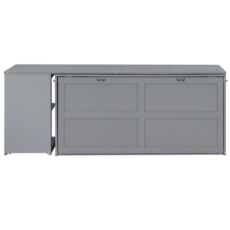 Queen Size Murphy Bed with Rotable Desk