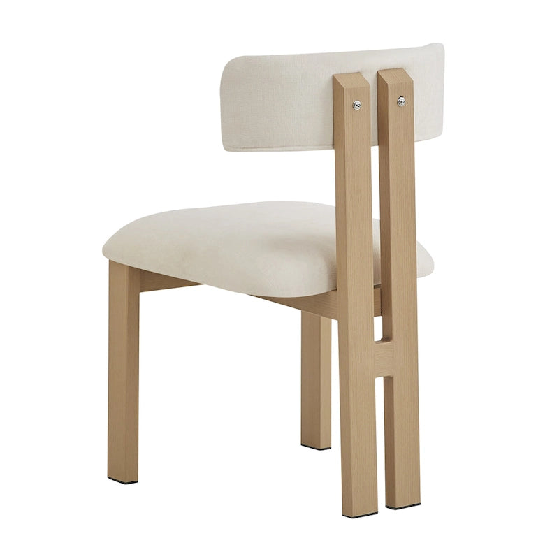 Astura Upholstered Dining Chairs, Iron Frame, Set of 2 by Christopher Knight Home