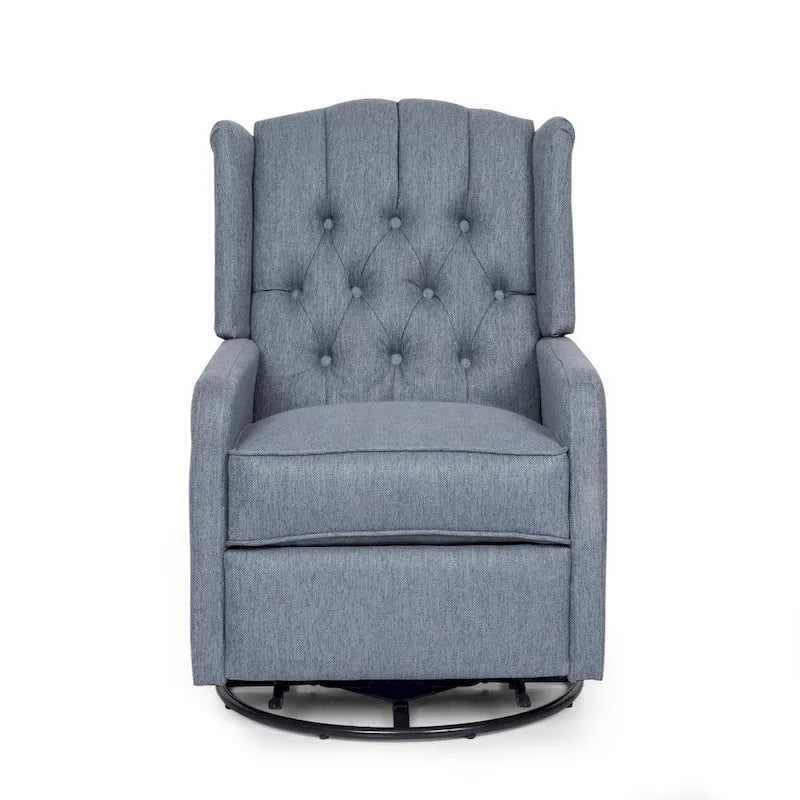 Roomfitters Classic Design, Manual Recliner Chair with 360-Degree Swivel, Relaxing Lounge Chair for Living Room