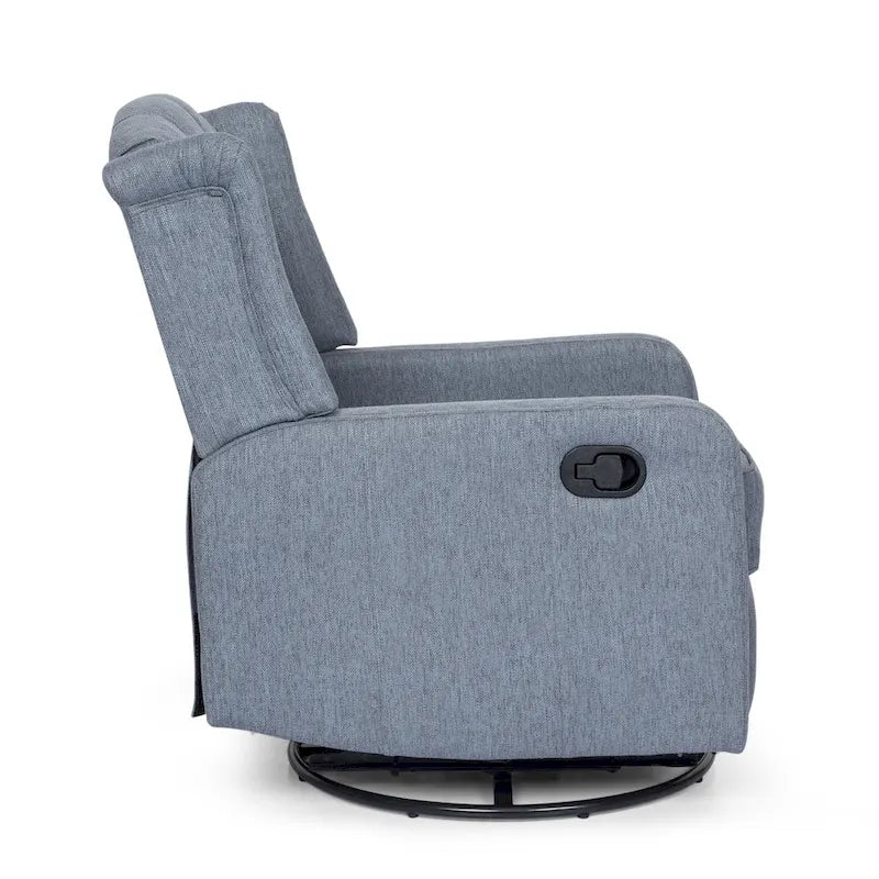 Roomfitters Classic Design, Manual Recliner Chair with 360-Degree Swivel, Relaxing Lounge Chair for Living Room