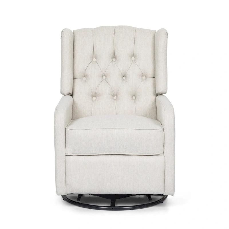Roomfitters Classic Design, Manual Recliner Chair with 360-Degree Swivel, Relaxing Lounge Chair for Living Room