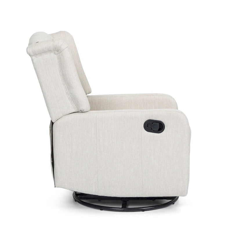 Roomfitters Classic Design, Manual Recliner Chair with 360-Degree Swivel, Relaxing Lounge Chair for Living Room