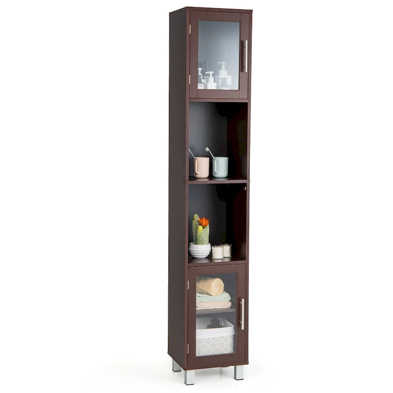 Costway 71 Tall Tower Bathroom Storage Cabinet Organizer Display - See Details