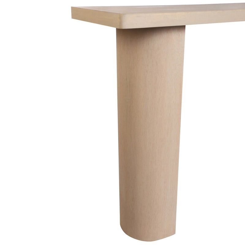 Half Moon Mango Wood Console Table by East at Main