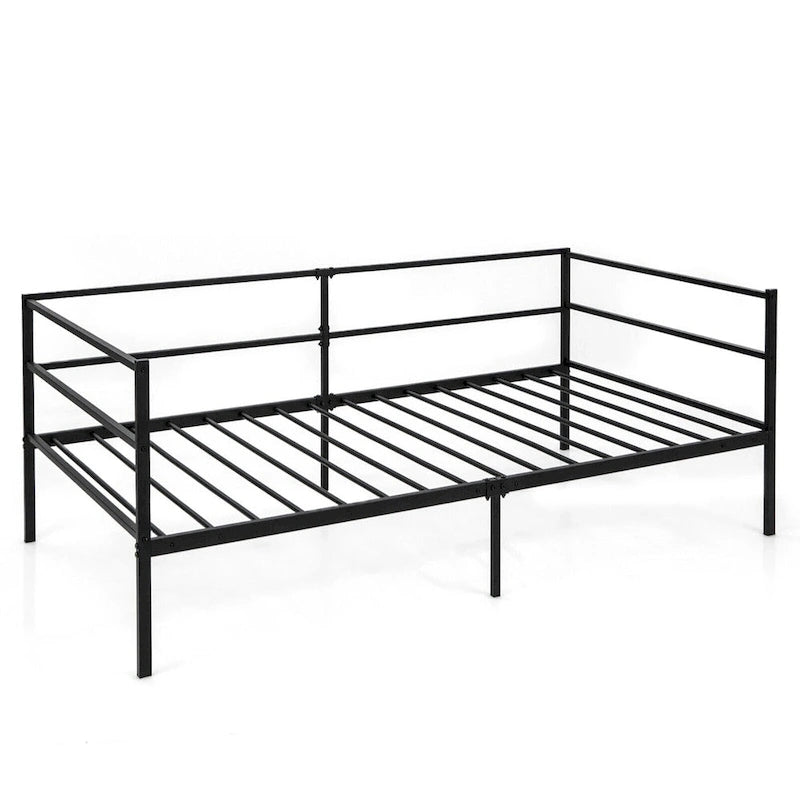 Gymax Twin Metal Daybed Frame Dual-use Platform Sofa Bed for Living