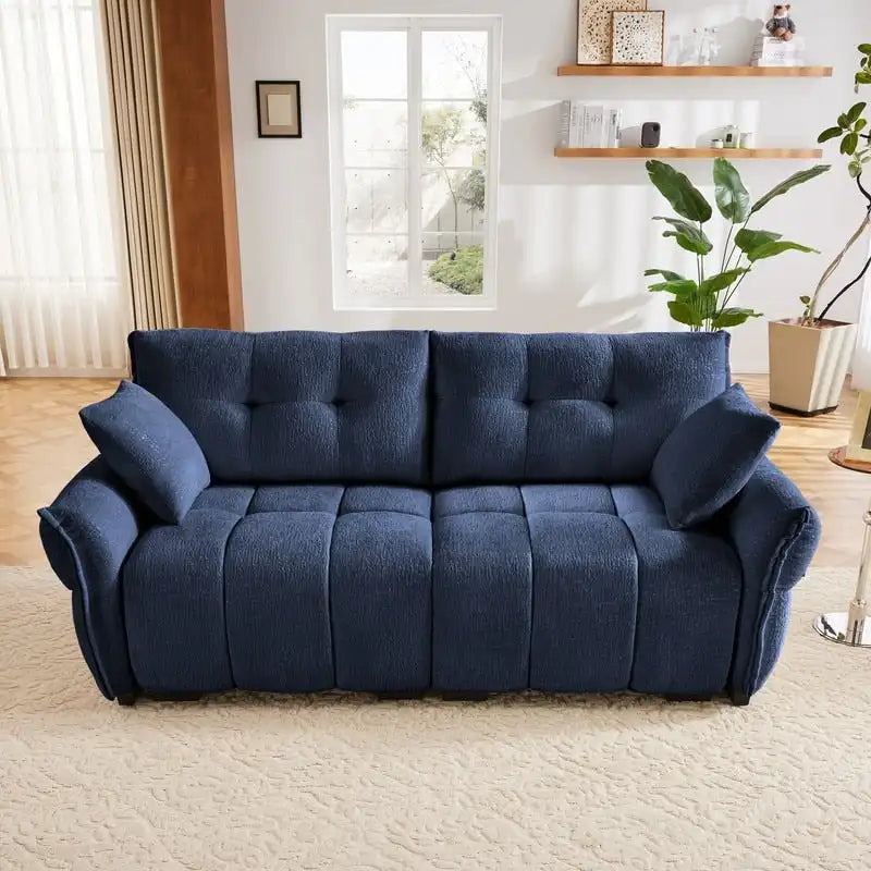 78.7 Chenille Two Seater Upholstered Sofa