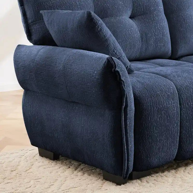 78.7 Chenille Two Seater Upholstered Sofa