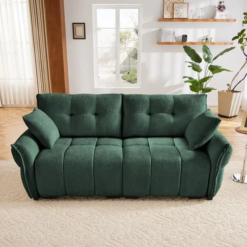78.7 Chenille Two Seater Upholstered Sofa