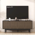 Meuble TV/multimédia de style Mid-Century avec portes