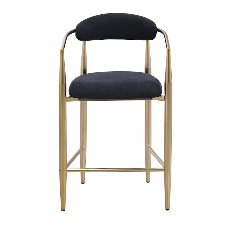 Tabourets de bar, chaises de hauteur comptoir avec dossier rembourré