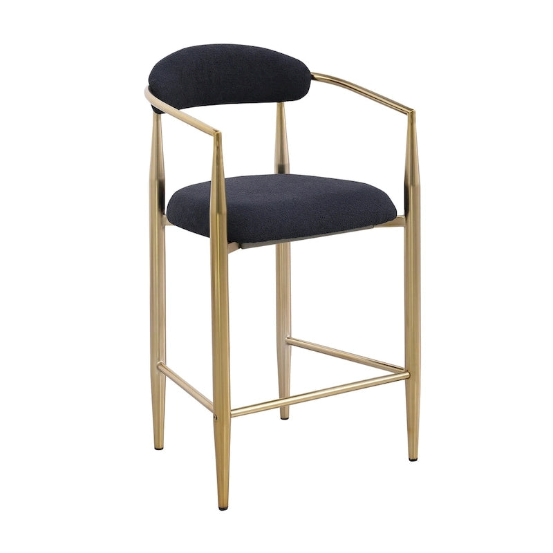 Tabourets de bar, chaises de hauteur comptoir avec dossier rembourré