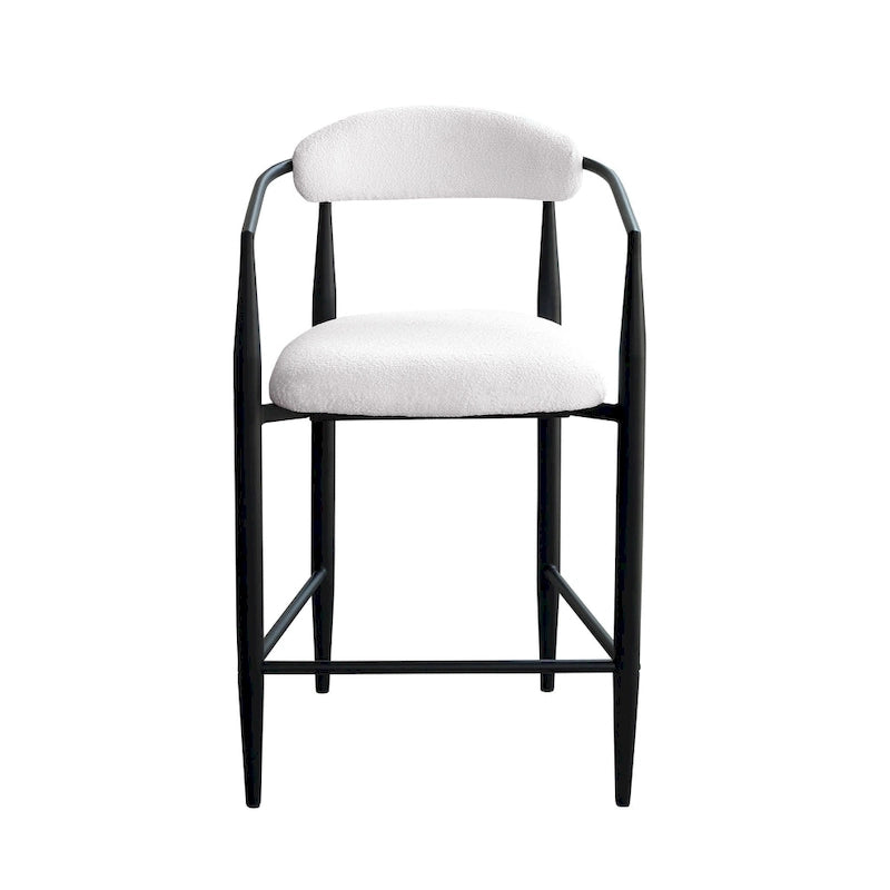 Tabourets de bar, chaises de hauteur comptoir avec dossier rembourré