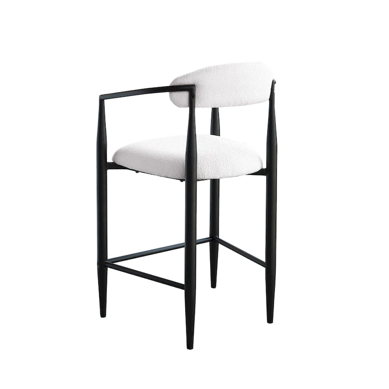 Tabourets de bar, chaises de hauteur comptoir avec dossier rembourré