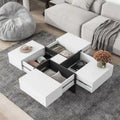 Table basse au design moderne très tendance avec rangement dissimulé
