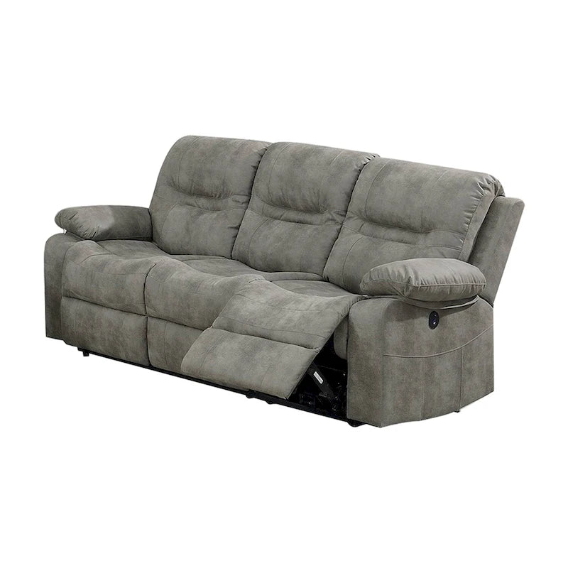 Breathable Leatherette Power Sofa