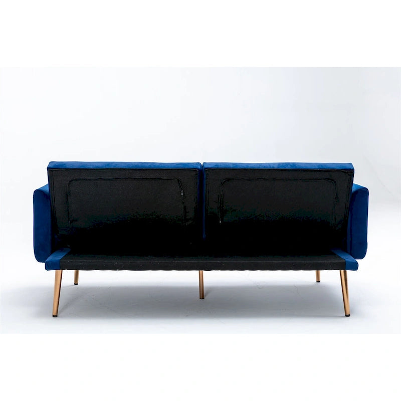 Velvet Upholstered Convertible Loveseats Sleeper Sofa