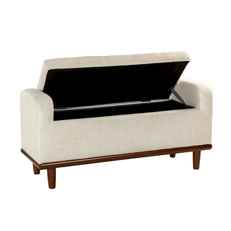 Bastian Upholstered Bench with Solid Wood Legs