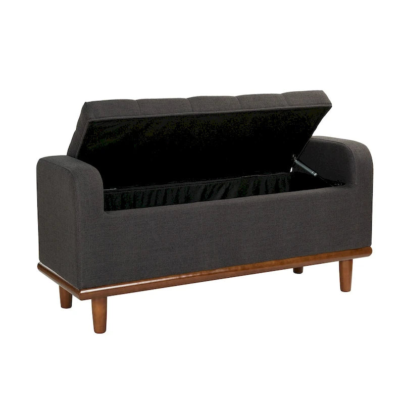 Bastian Upholstered Bench with Solid Wood Legs