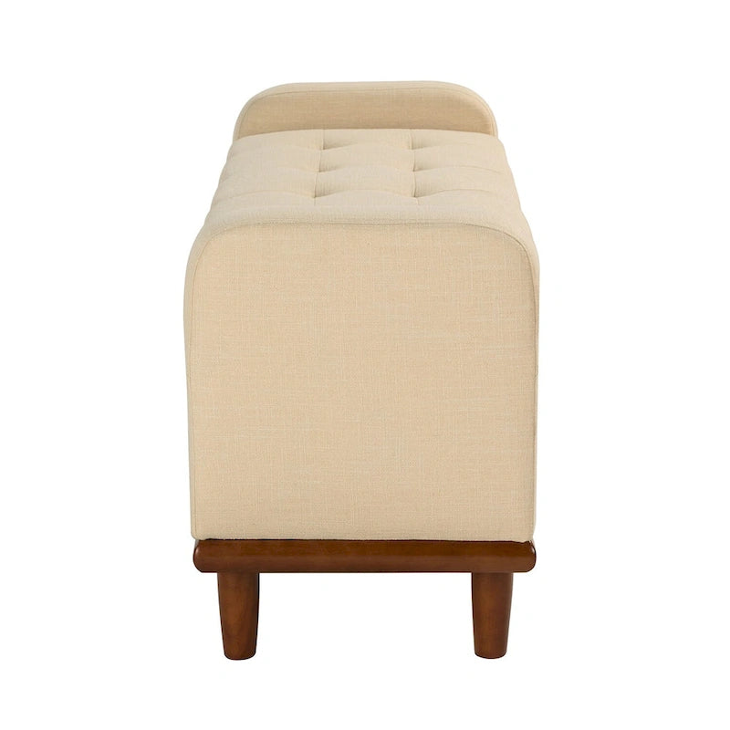 Bastian Upholstered Bench with Solid Wood Legs
