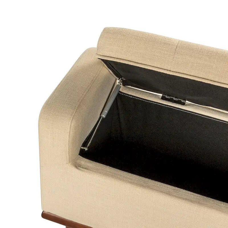 Bastian Upholstered Bench with Solid Wood Legs