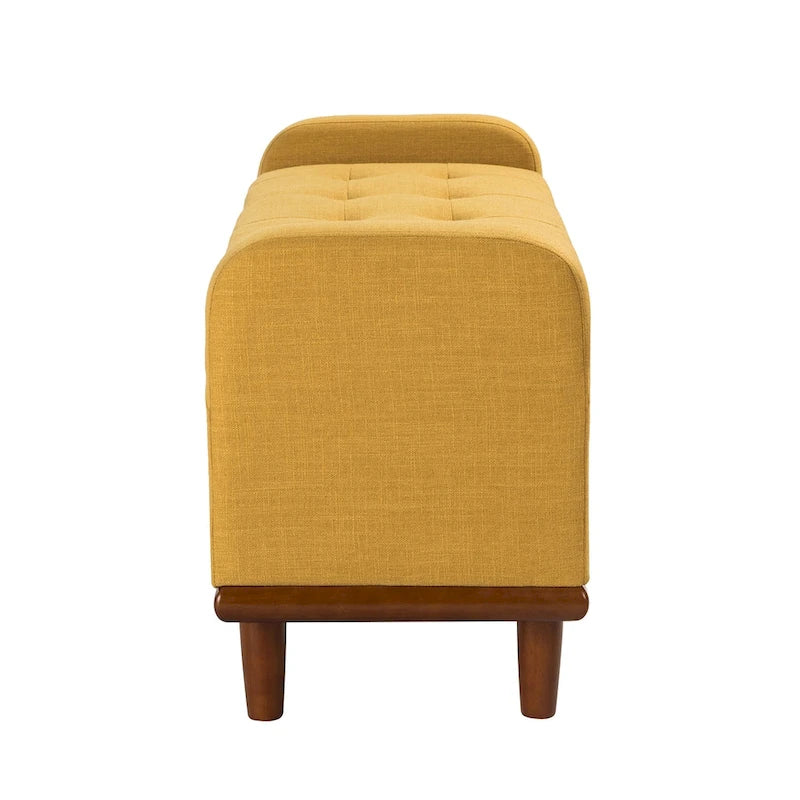Bastian Upholstered Bench with Solid Wood Legs