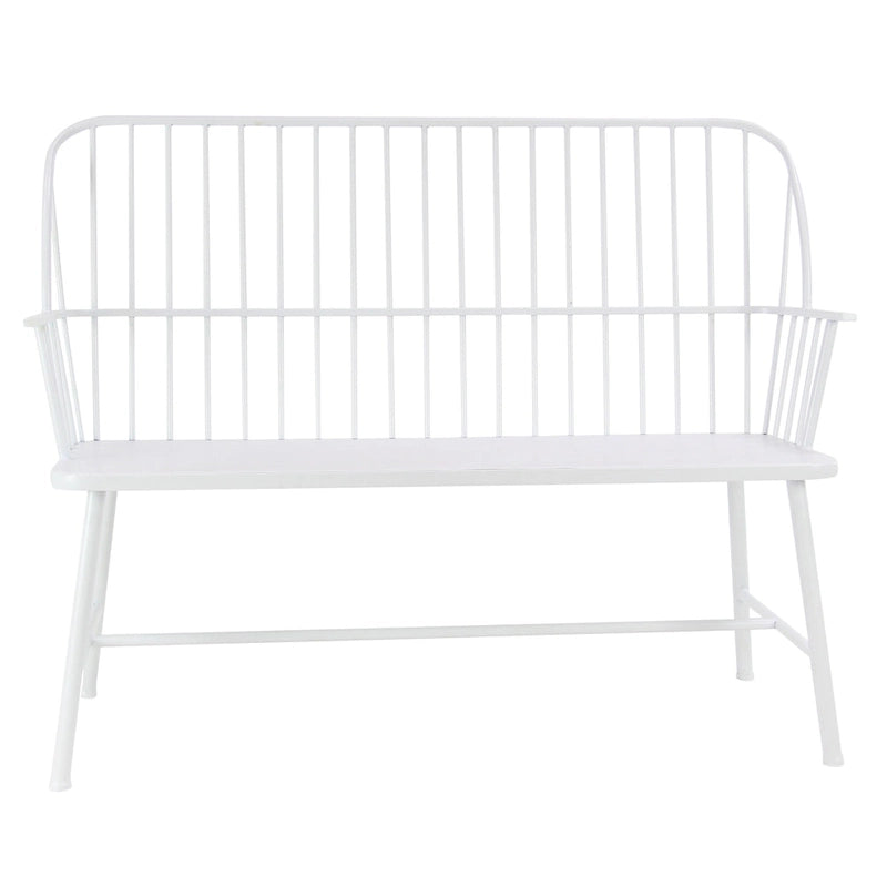 Iron Traditional Outdoor Bench 38 x 48 x 19