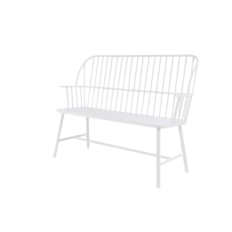 Iron Traditional Outdoor Bench 38 x 48 x 19