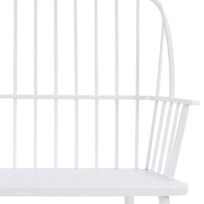 Iron Traditional Outdoor Bench 38 x 48 x 19