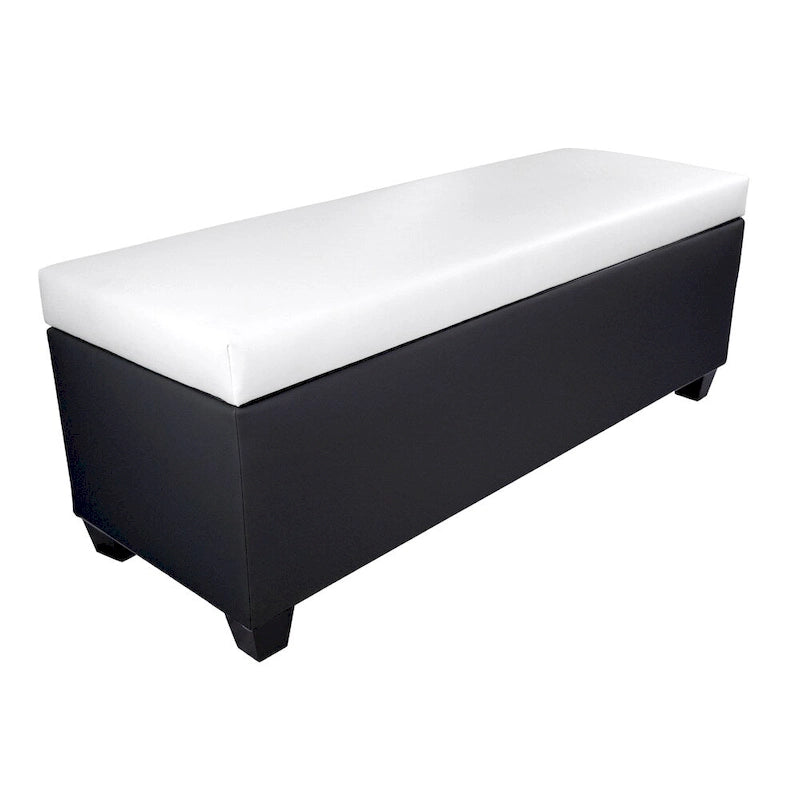 The Sole Secret Retro Dark Grey Vinyl Shoe Storage Bench