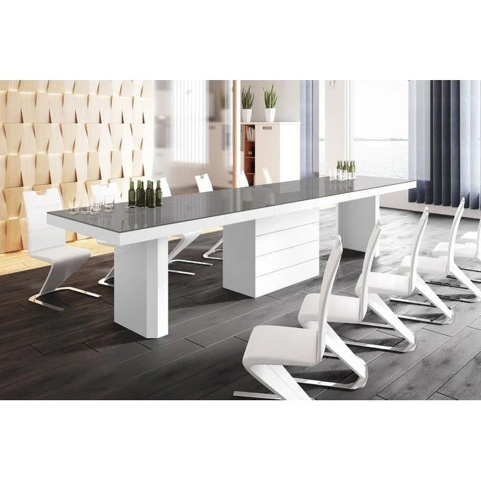 VOLOS Extendable High-gloss Modern Dining Table
