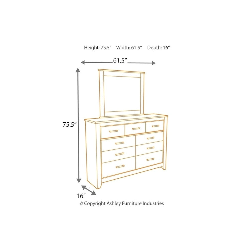 Zelen Warm Gray Dresser