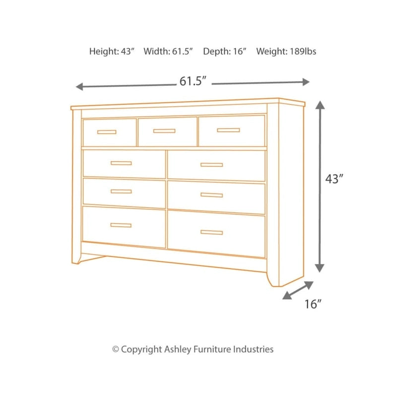 Zelen Warm Gray Dresser