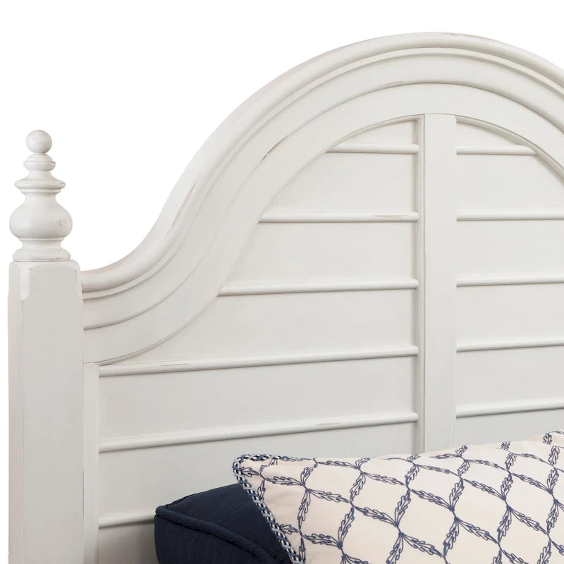 Roanoke Dove White Panel Bed