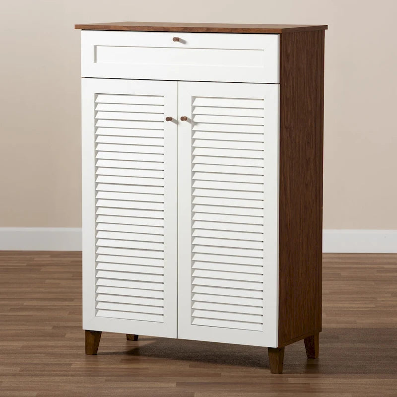 Carson Carrington Kaettilstorp Modern and Contemporary 5-shelf Shoe Cabinet
