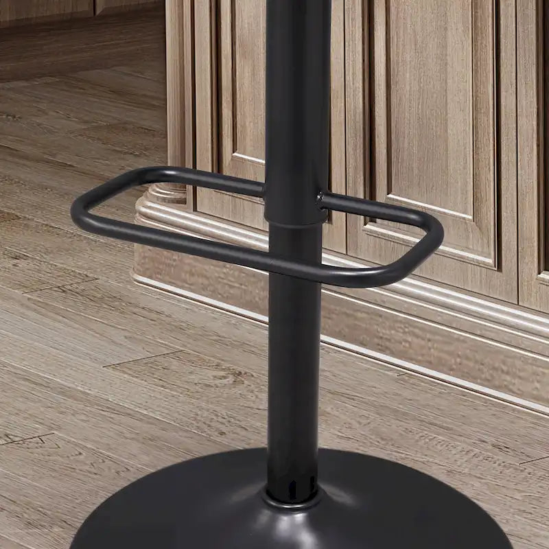 Tabourets de bar pivotants réglables en bois courbé
