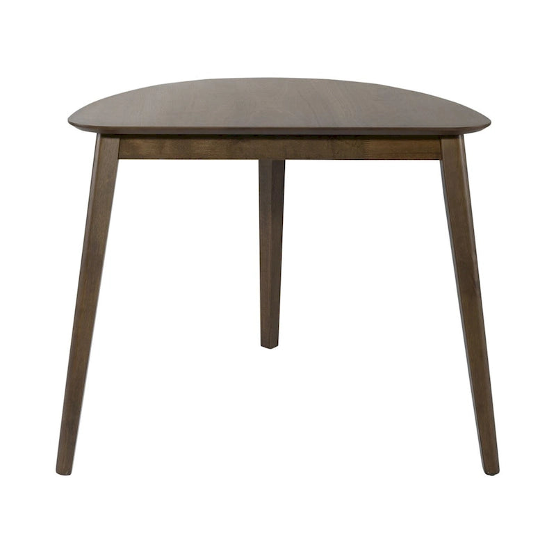 Space Savers Satin Walnut 4 Piece Triangle Table Set