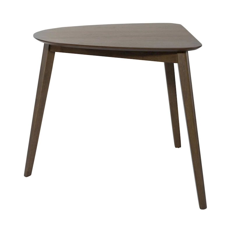 Space Savers Satin Walnut 4 Piece Triangle Table Set