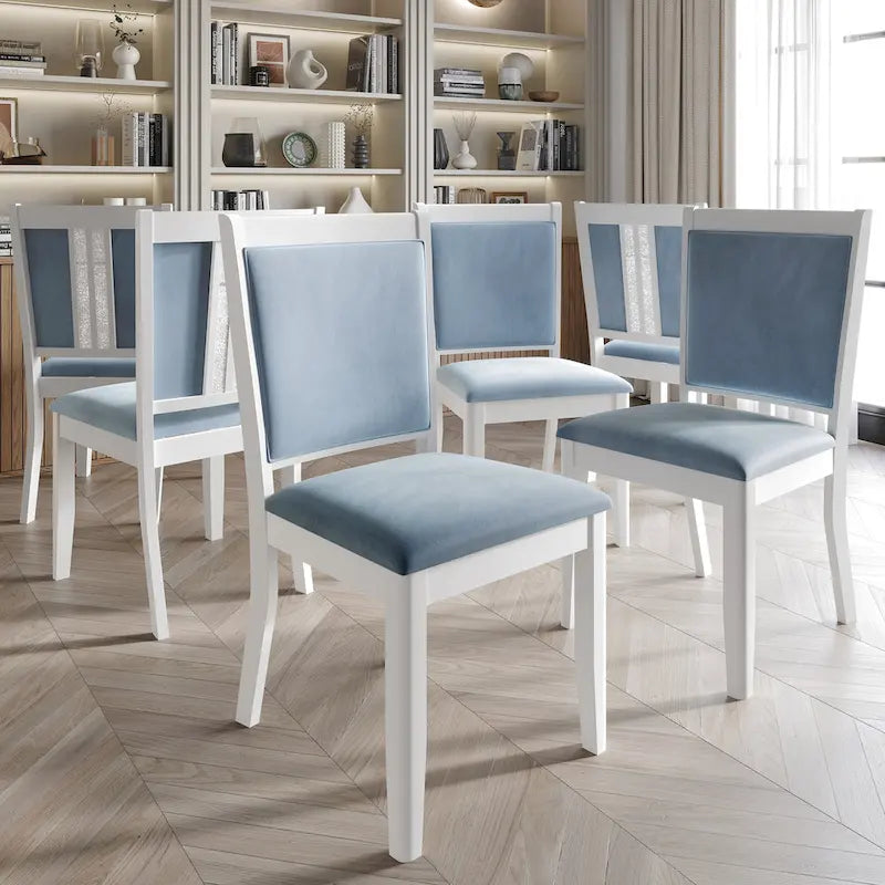 CraftPorch Luxurious Crystal Diamond Strip 7-piece Dining Set