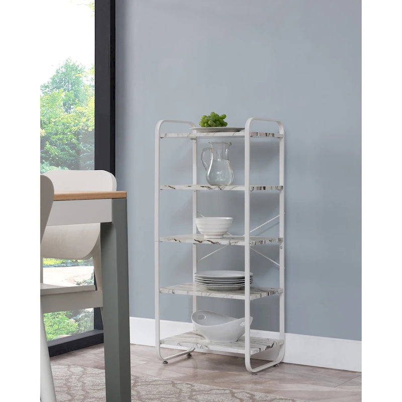 Transitional Baker's Rack-White