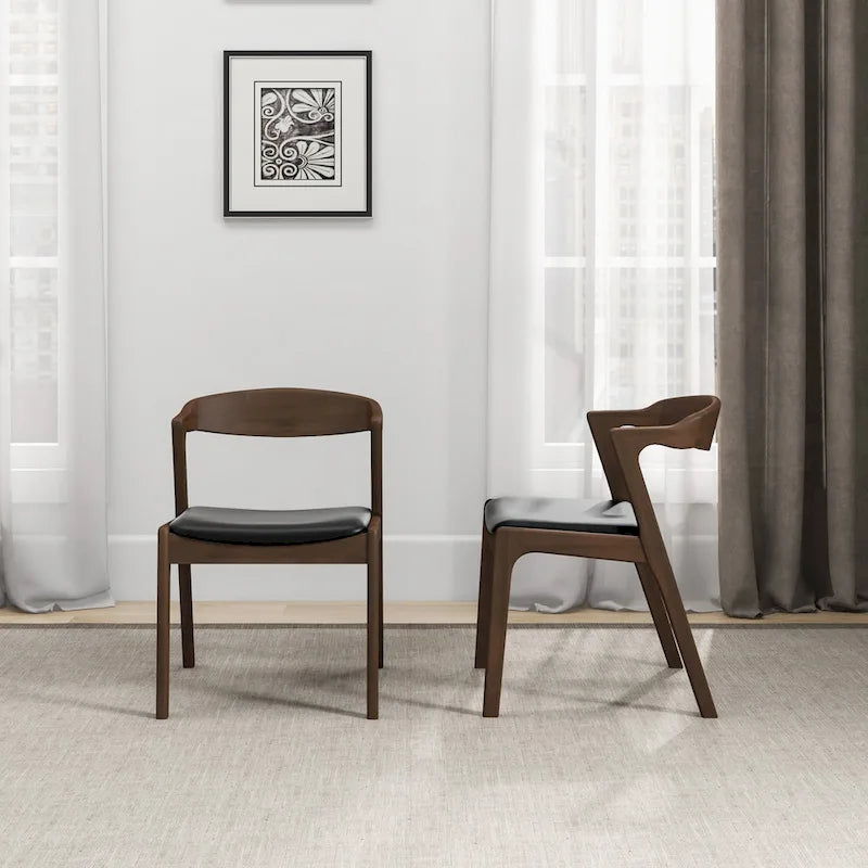 Rosanna Mid Century Modern Dining Chair (Set of 2)