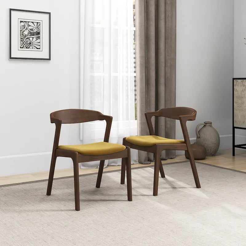 Rosanna Mid Century Modern Dining Chair (Set of 2)